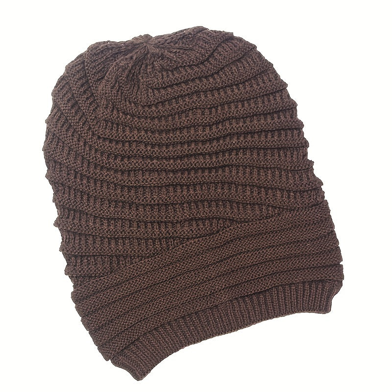 Autumn Winter Wool Knitted Slouchy Beanie Hat