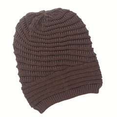 Autumn Winter Wool Knitted Slouchy Beanie Hat