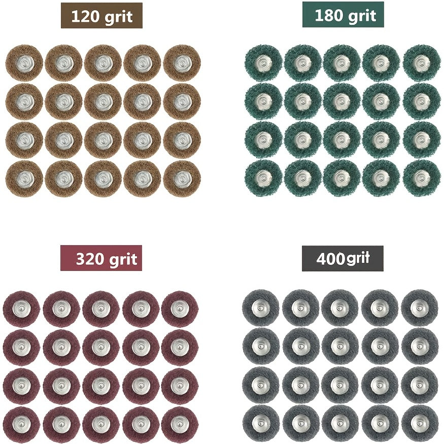 40pcs Abrasive Buffing & Polishing Wheel Set for Rotary Tool