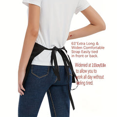 Polyester Waist Apron with Pockets for Waitress Server - Short Aprons