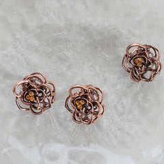 5pcs Vintage Hair Claw Mini Metal Hair Claw Hollow Flower Shaped