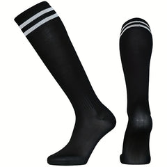 Unisex Over The Calf Athletic Socks Soccer Football Non Slip Sweat Absorbent