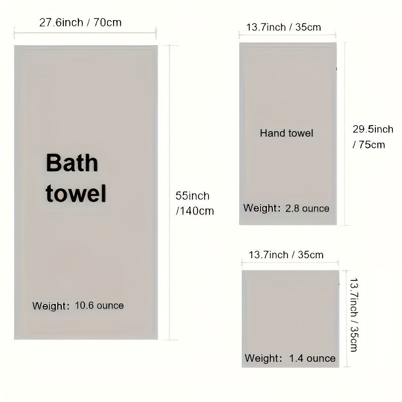 6pcs Soft Towel Set Coral Fleece Bath Linen Sets