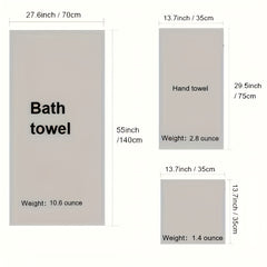 8pcs Microfiber Towel Set Soft & Absorbent Bath Linen Sets