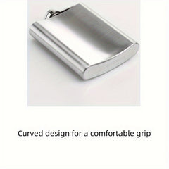 Stainless Steel Wine Jug Curved Leather Water Bottle for Camping