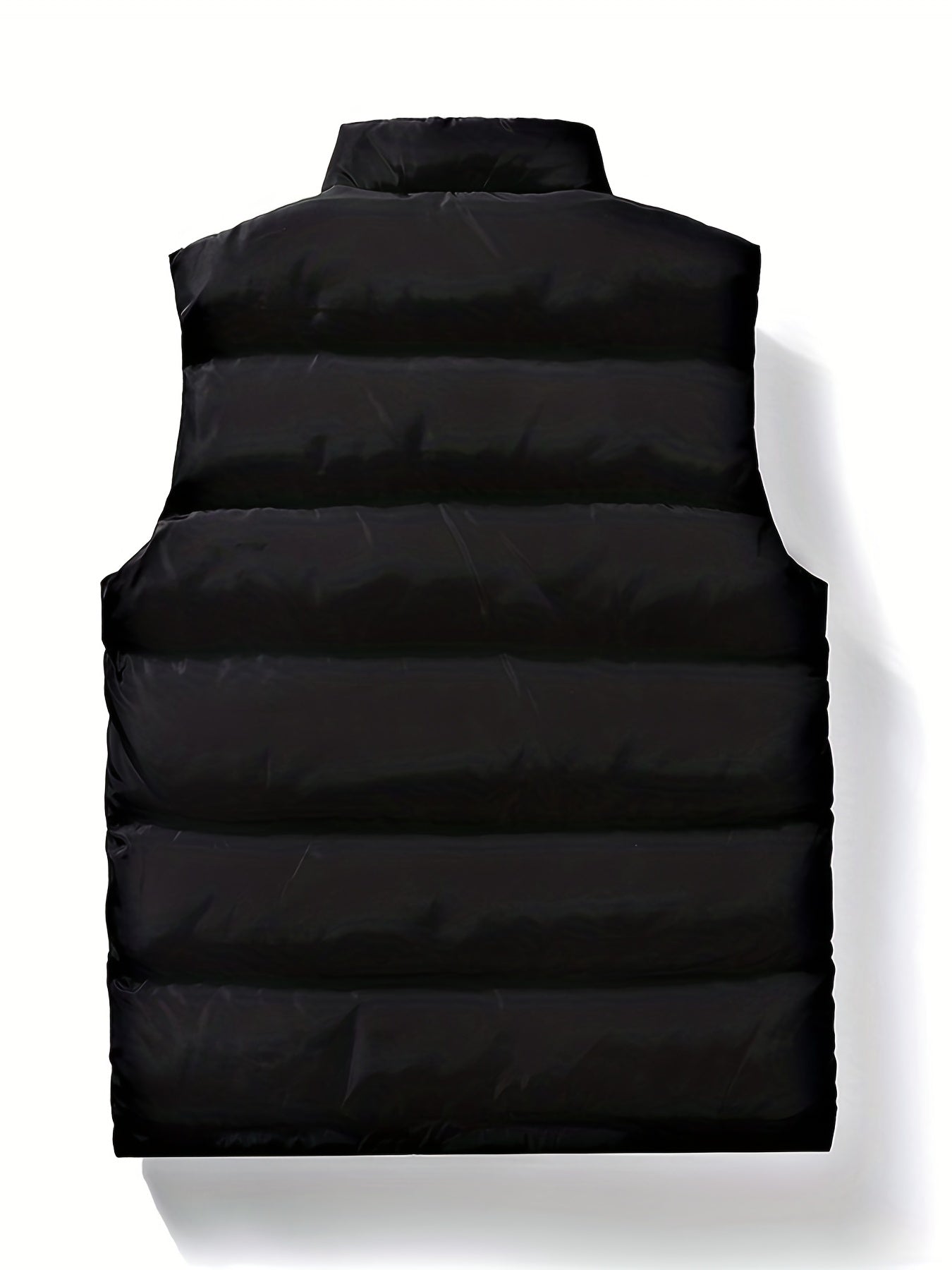 Men's Zip Up Stand Collar Vest with Pockets