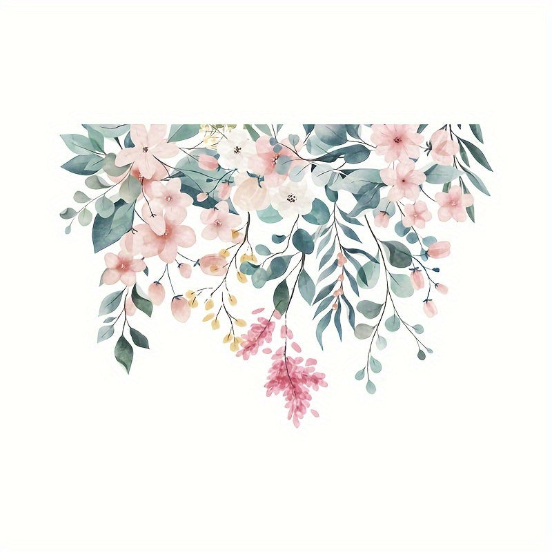 Fresh Flower Toilet Sticker Bathroom Decoration Waterproof Sticker