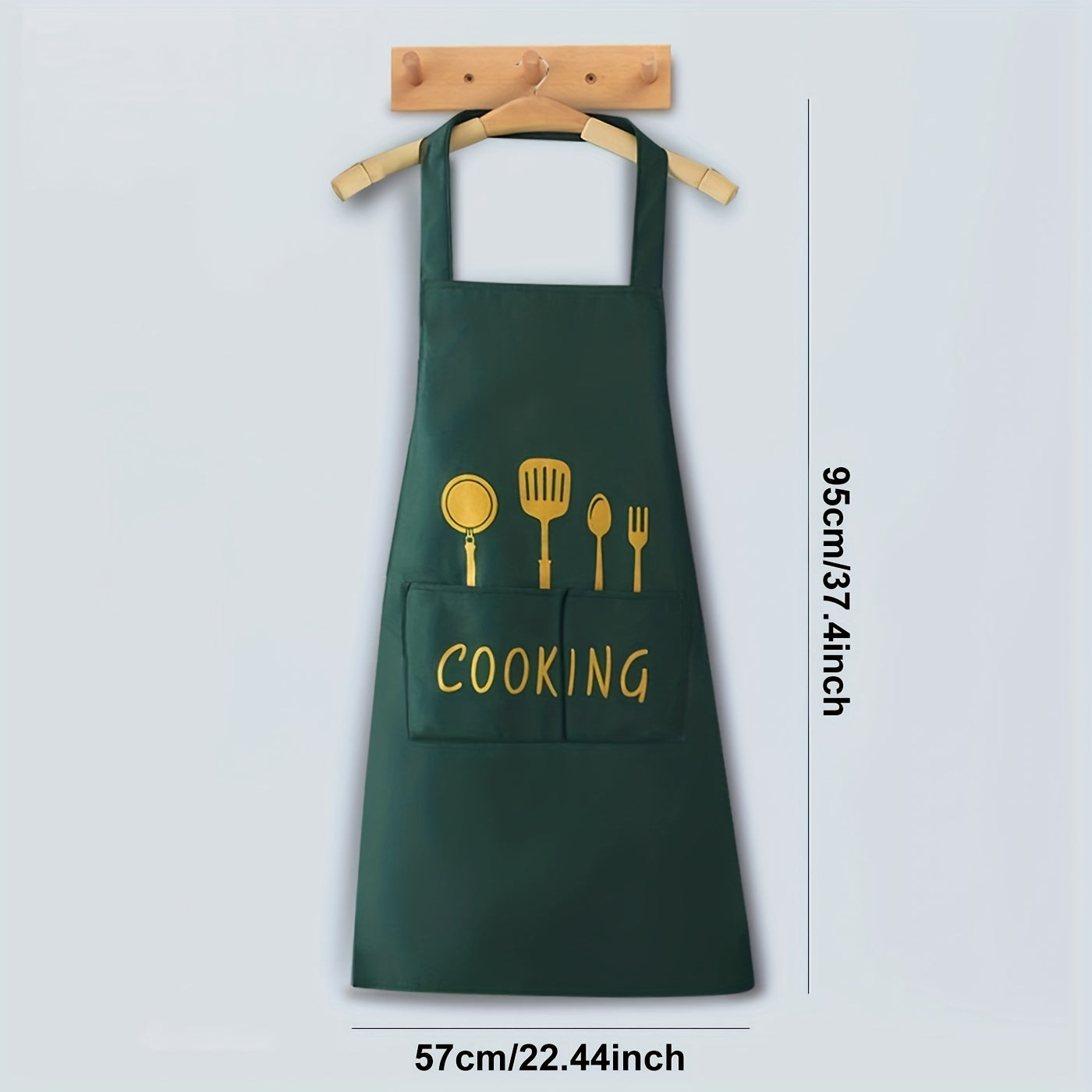 Waterproof & Stain-Proof Apron w/ Pockets for Restaurant