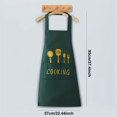 Waterproof & Stain-Proof Apron w/ Pockets for Restaurant