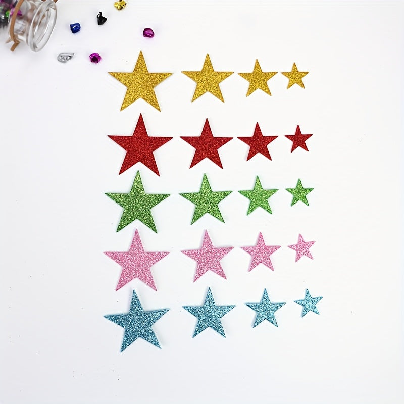70pcs Colorful Glitter Stickers DIY Classroom Party Christmas Decor