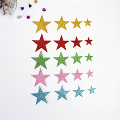 70pcs Colorful Glitter Stickers DIY Classroom Party Christmas Decor