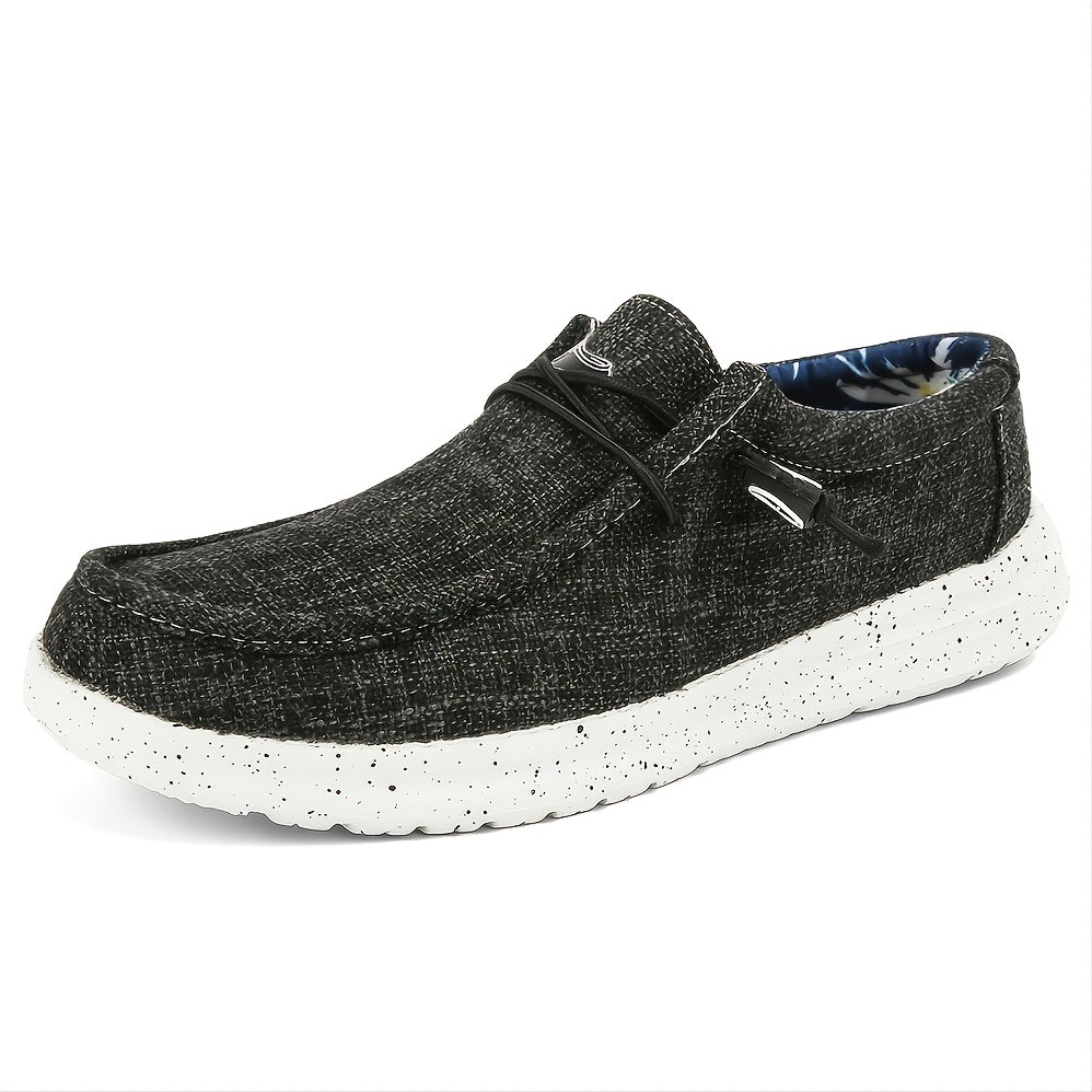 Men's Lightweight Canvas Loafer Shoes Casual Slip On Sneakers