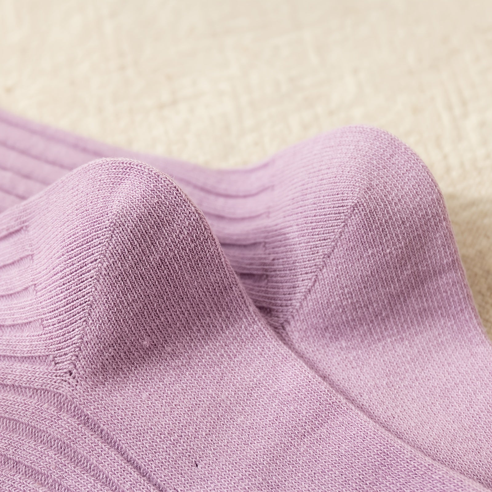 Ribbed Mid Tube Socks Striped Trim Women's Casual Comfy All Match