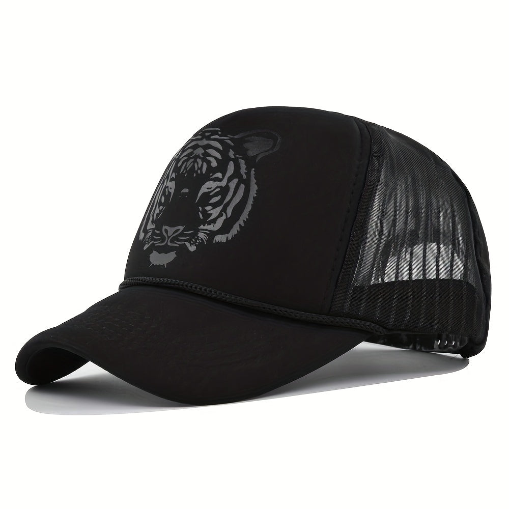 Men's Tiger Graphic Mesh Baseball Cap