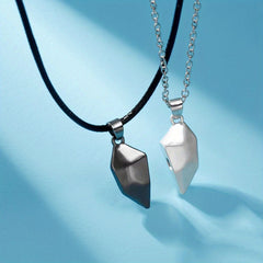 Magnet Heart Necklace Niche Gift Chain Men Women