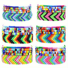 5-Piece Rainbow Bracelet Set Friendship Wristband Boho Bracelet for Friends