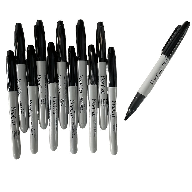 Set of 8 Thin Tip Permanent Marker Pens