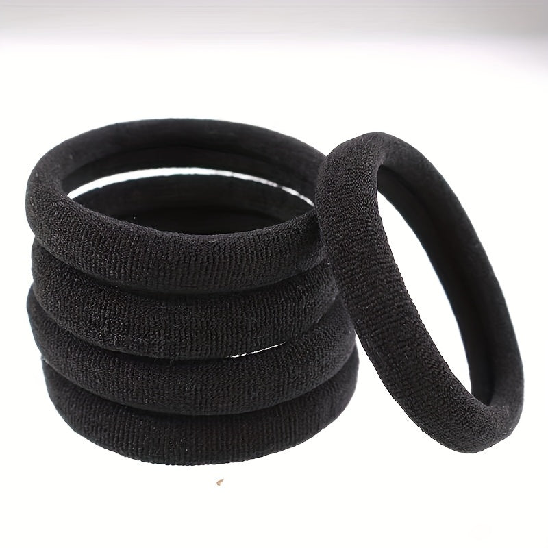 Thick Hair Holders Elastics Rubber Bands No Damage For Thick Heavy & Curly Hair