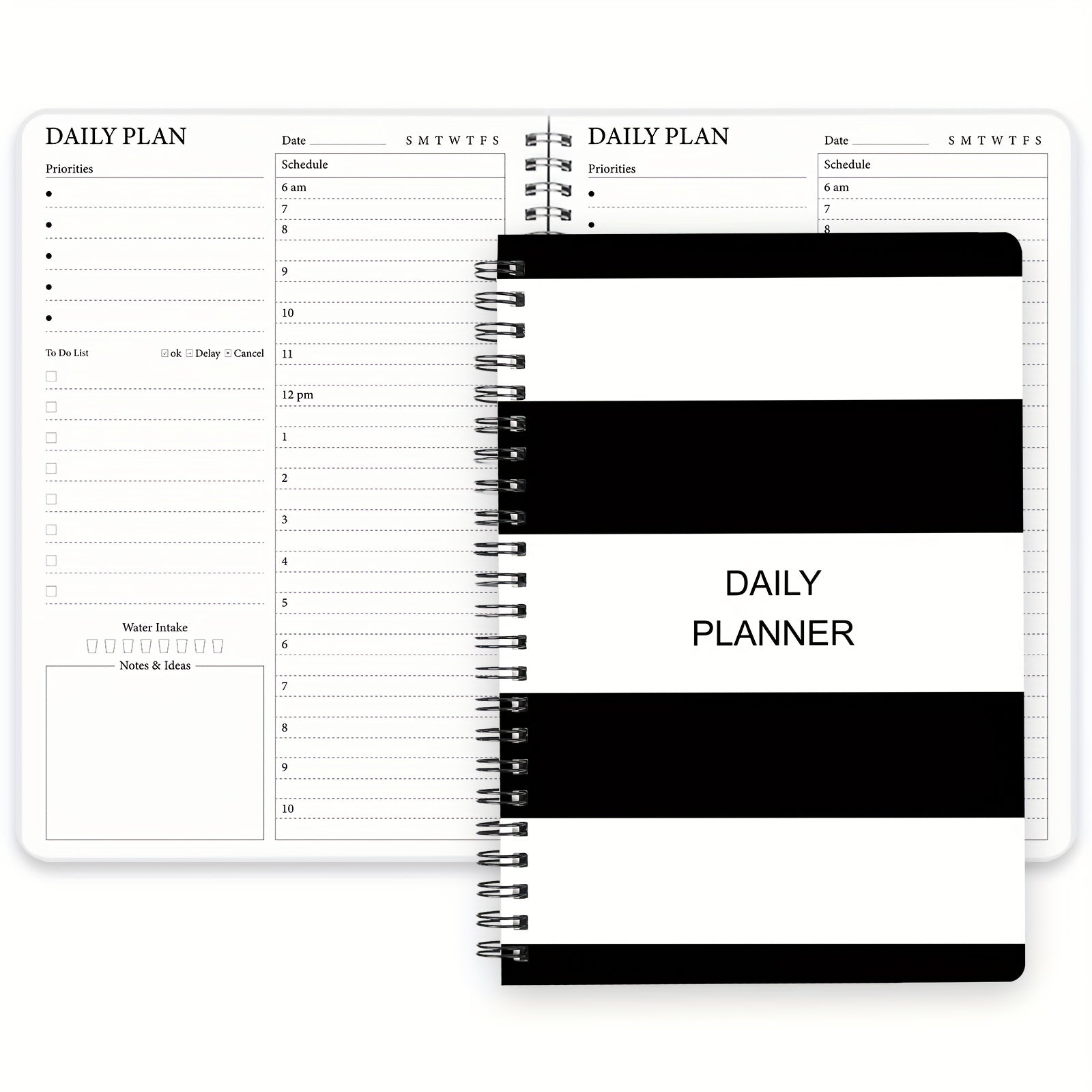 Trees Daily Weekly Planner with Hourly Schedule