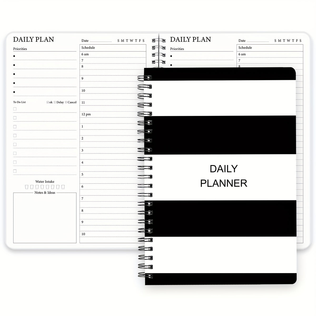 Trees Daily Weekly Planner with Hourly Schedule