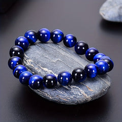 Tiger Eye Stone Bracelet Men's Jewelry 6 8 10MM DIY Hand String