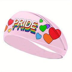 Rainbow Elastic Sports Headband for Women