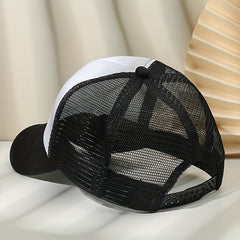 Unisex Mesh Sunshade Baseball Cap with Embroidery