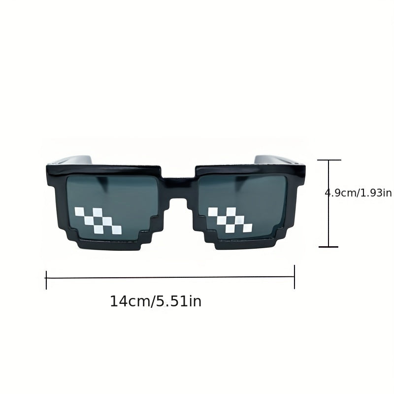 Funny Mosaic Glasses Men's Sunglasses for Traveling Party Gift