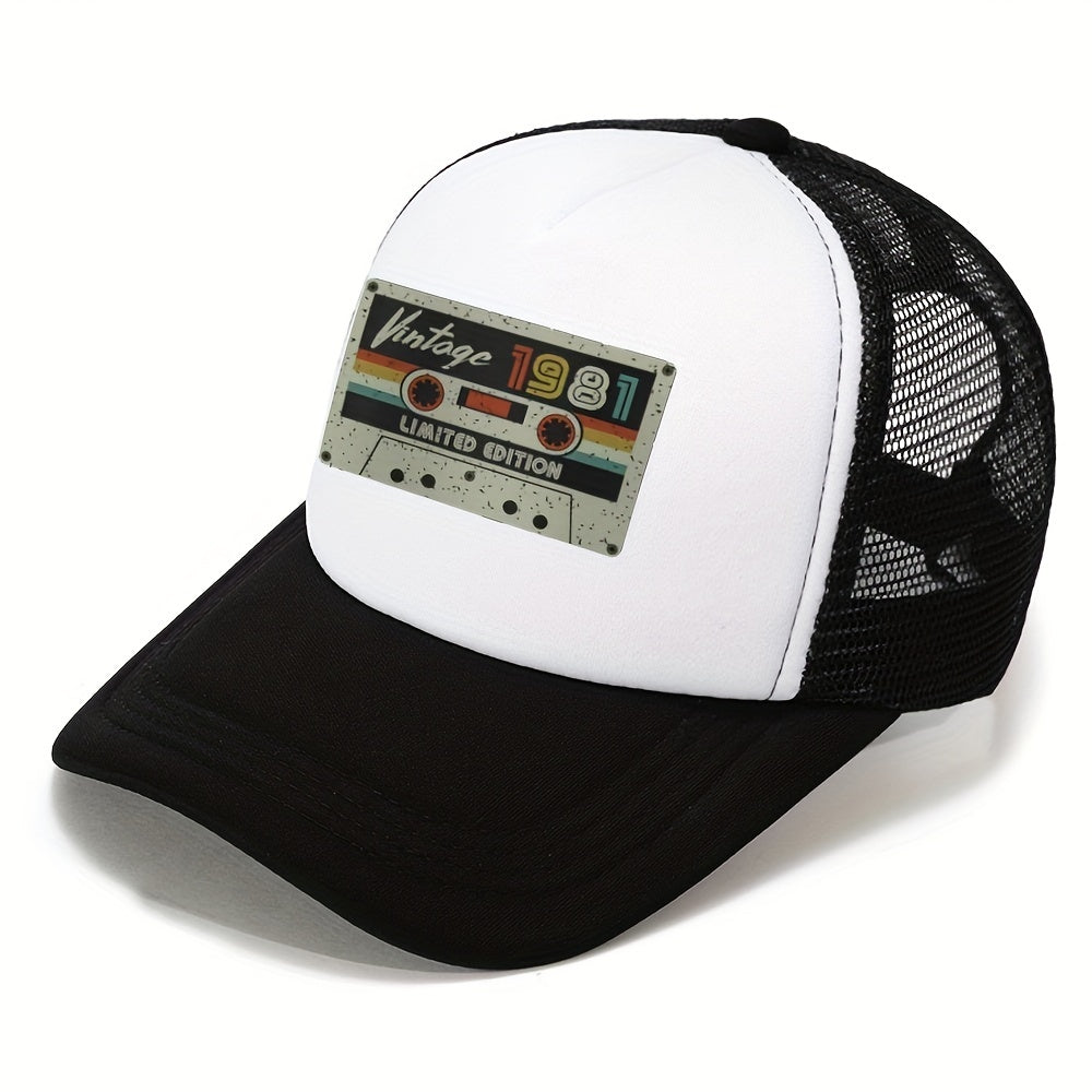 Men's Casual Cartoon Print Baseball Cap High Hat Sunshade Sunscreen
