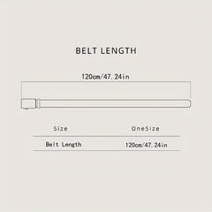 Men's Leather Buckle Belt for Casual Clothing