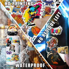 100pcs Graffiti Stickers Mixed Rock Vinyl Sticker Packs