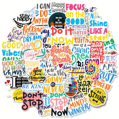 50pcs Motivational Stickers for Teachers Classroom Waterproof Scrapbook