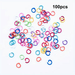 Mixed Alloy Open Ring Lobster Clasp Hook Ball Chain Jewelry Making DIY Finding