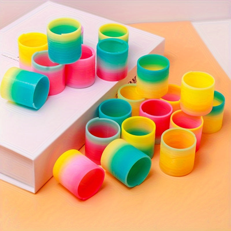 12pcs Mini Rainbow Circle Toy 3 1 25'' Diameter Stacking Circles