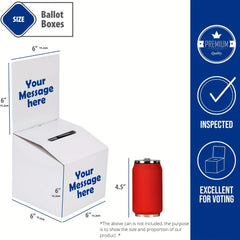 10pcs Ballot Box Raffle Ticket Donation Boxes with Removable Header