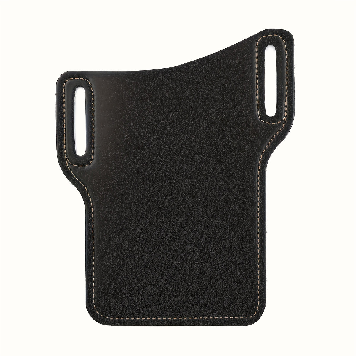 Men's Faux Leather Waist Bag Phone Case for Outdoor Sports