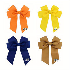 4pcs Bow Ribbon Hair Clips for Girls