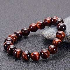 Tiger Eye Stone Bracelet Men's Jewelry 6 8 10MM DIY Hand String