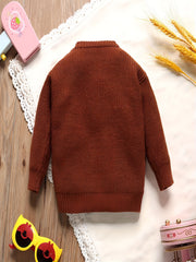 Baby Boys Long Sleeves Crew Neck Knit Sweaters Pullovers For Spring Autumn
