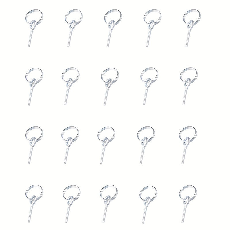 20 Pcs Ultralight Tent Ring Replacement Kit with Pins Galvanized Connectors