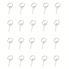 20 Pcs Ultralight Tent Ring Replacement Kit with Pins Galvanized Connectors