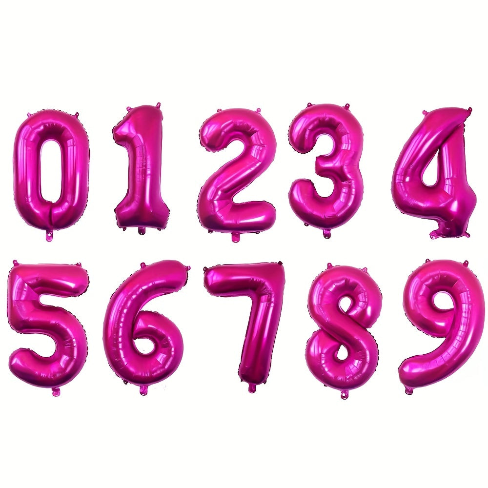 40 Inch Peach Number 0 9 Balloon for Birthday Party