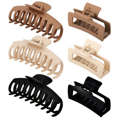 Matte Oversize Hair Claw Clips Non Slip Hair Jaw Clip For Thick Hair