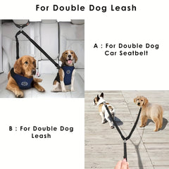 Adjustable Double Dog Seat Belt for Safe Car Travel