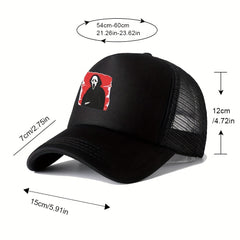 Unisex Sunshade Breathable Baseball Cap Ghost Pattern Outdoor Sport