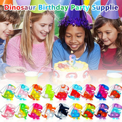 12pcs Random Dinosaur Mini Dino Birthday Party Supplies Fidget Toy Stress Relief