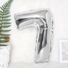 32 inch Silvery 0 9 Number Birthday Party Balloons Decoration Balloon Set