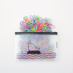 1000pcs Candy Rubber Band Elastic Hair Tie Colorful Disposable Hair Rope