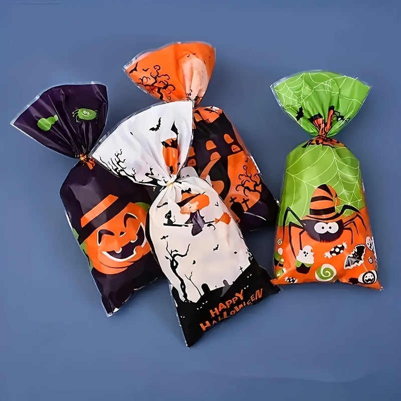 50pcs Halloween Candy Bag Creative Tote Bag Children's Gift Bag Party Decoration