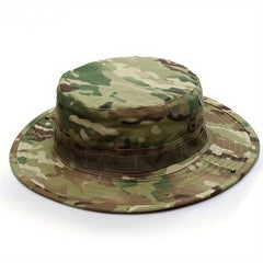 Camouflage Round Brimmed Hats Outdoor Combat Training Fisherman Hats